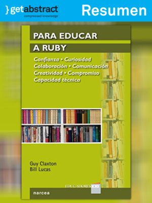cover image of Para educar a Ruby (resumen)